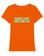 Cooperativa Tricou mânecă scurtă guler larg fitted Damă Expresser