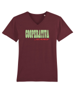 Cooperativa Tricou mânecă scurtă guler V Bărbat Presenter