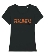 Ferometal Tricou mânecă scurtă guler larg fitted Damă Expresser