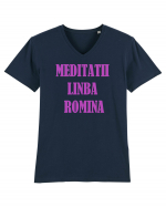 Meditator Tricou mânecă scurtă guler V Bărbat Presenter