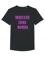 Meditator Tricou mânecă scurtă guler larg Bărbat Skater