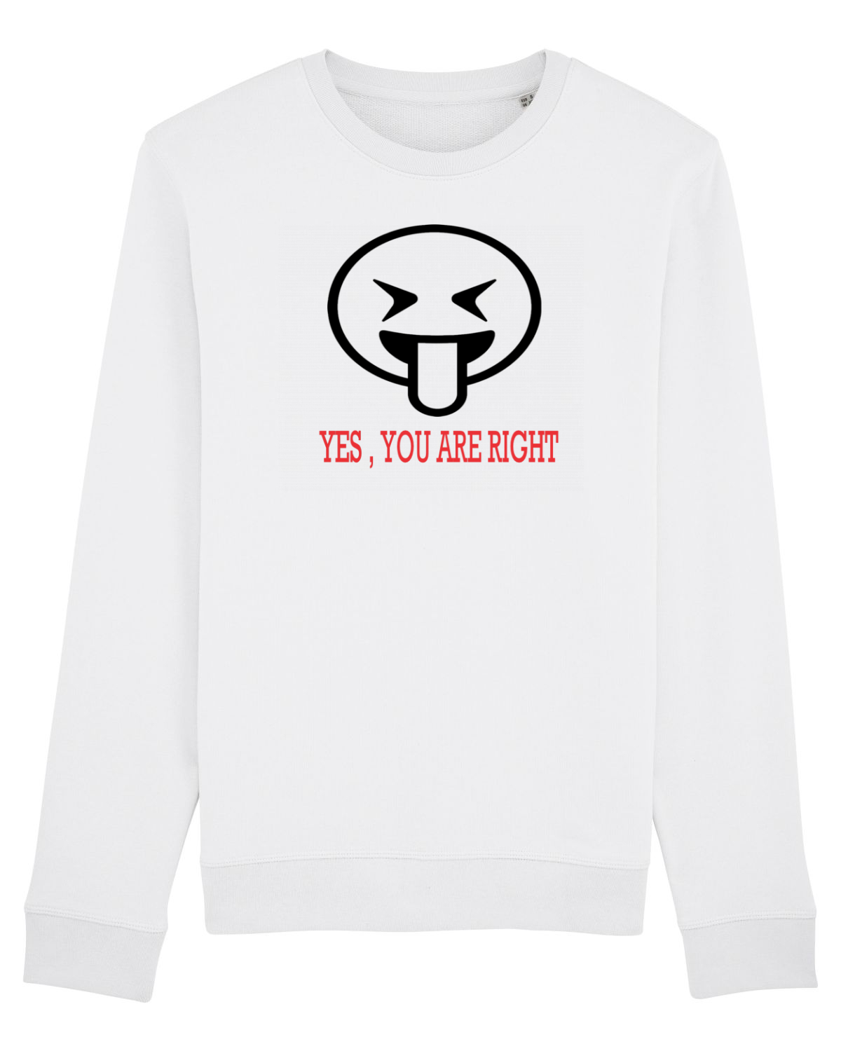 Bluză mânecă lungă Unisex Rise White