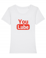 YouLube Tricou mânecă scurtă guler larg fitted Damă Expresser