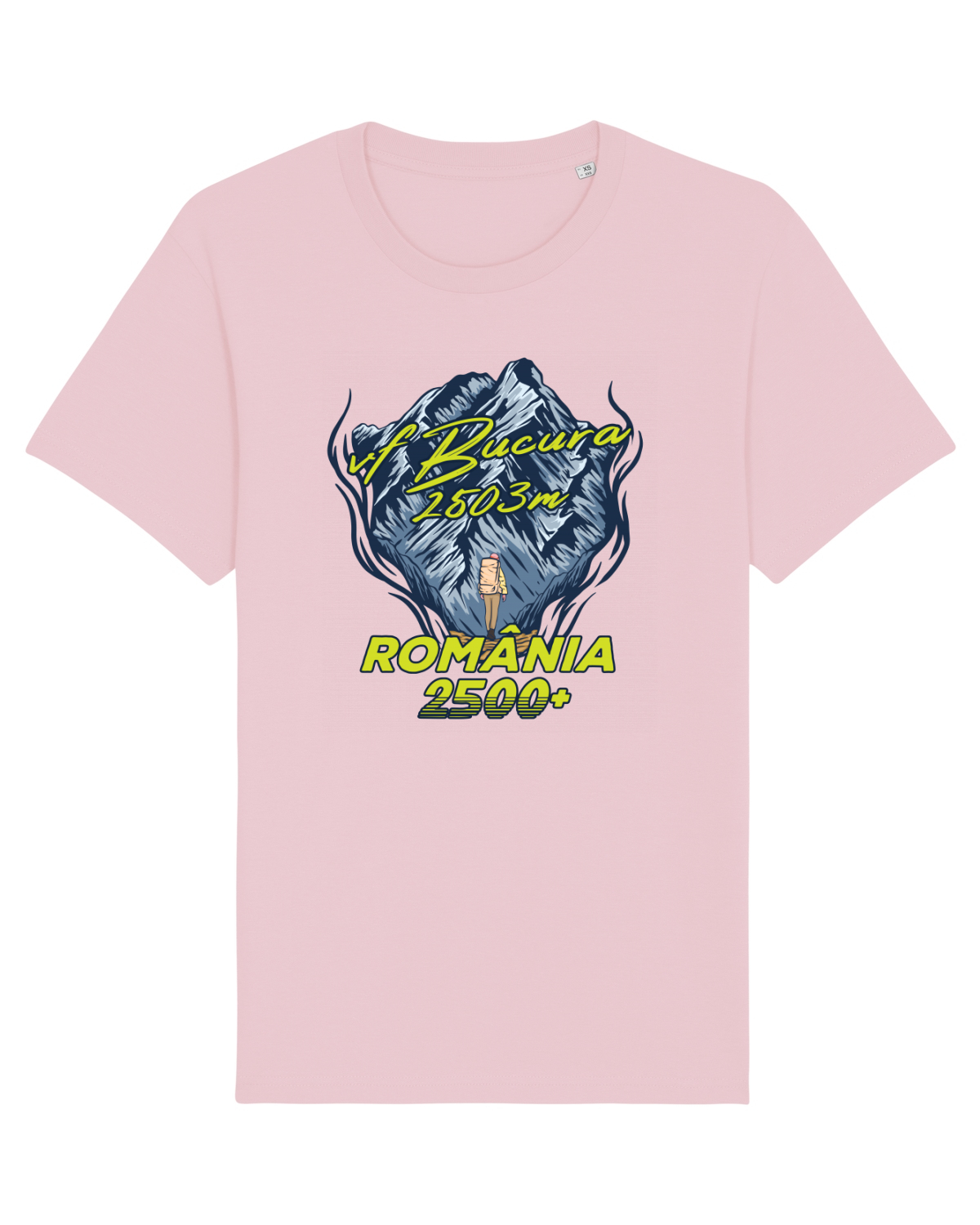 Tricou mânecă scurtă Unisex Rocker Cotton Pink