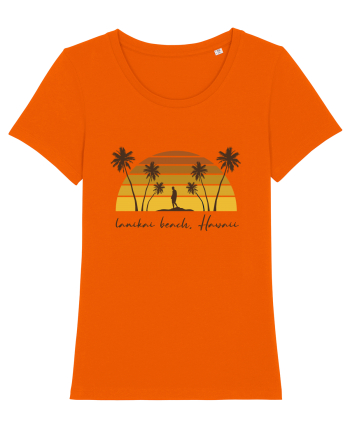 Lanikai Beach Hawaii Bright Orange