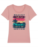 Maldives Reethi Rah Tricou mânecă scurtă guler larg fitted Damă Expresser