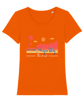 Maya Bay Thailand Bright Orange
