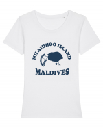 Milaidhoo Island Maldives Tricou mânecă scurtă guler larg fitted Damă Expresser