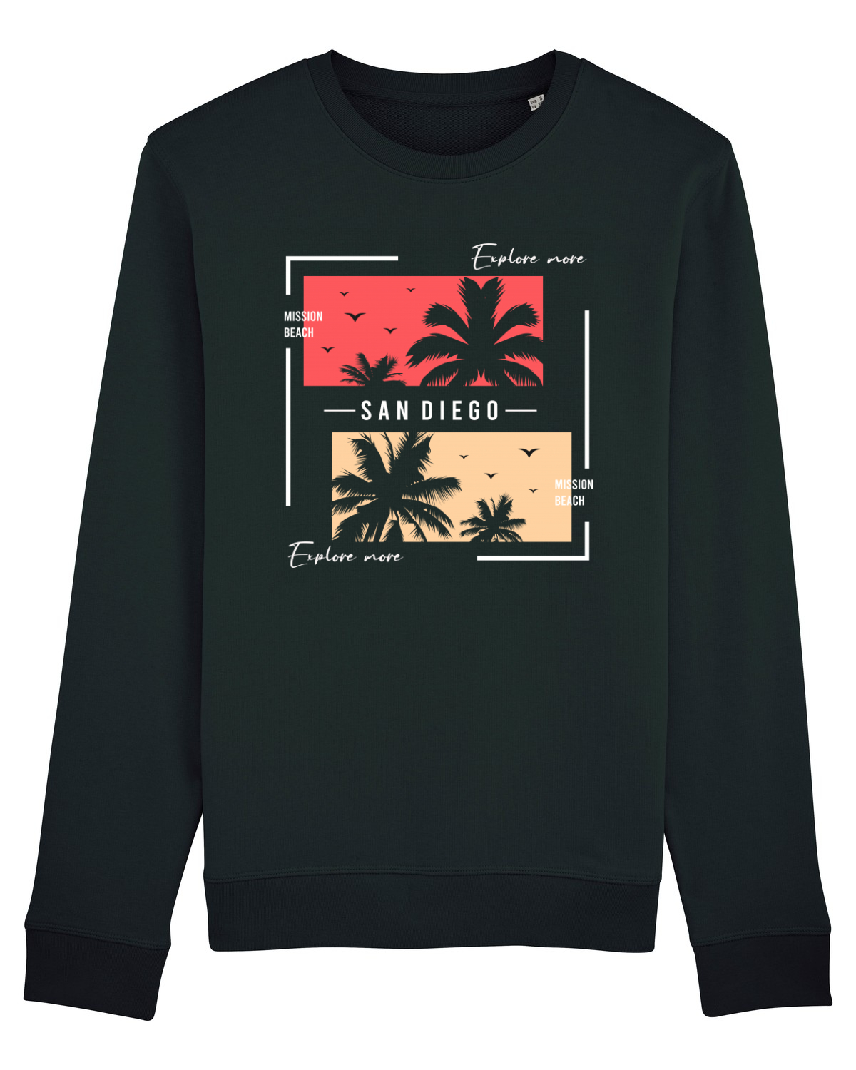 Bluză mânecă lungă Unisex Rise Black