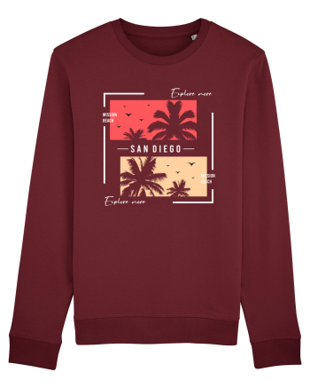 Mission Beach San Diego Burgundy