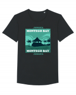 Montego Bay Jamaica Tricou mânecă scurtă guler larg Bărbat Skater