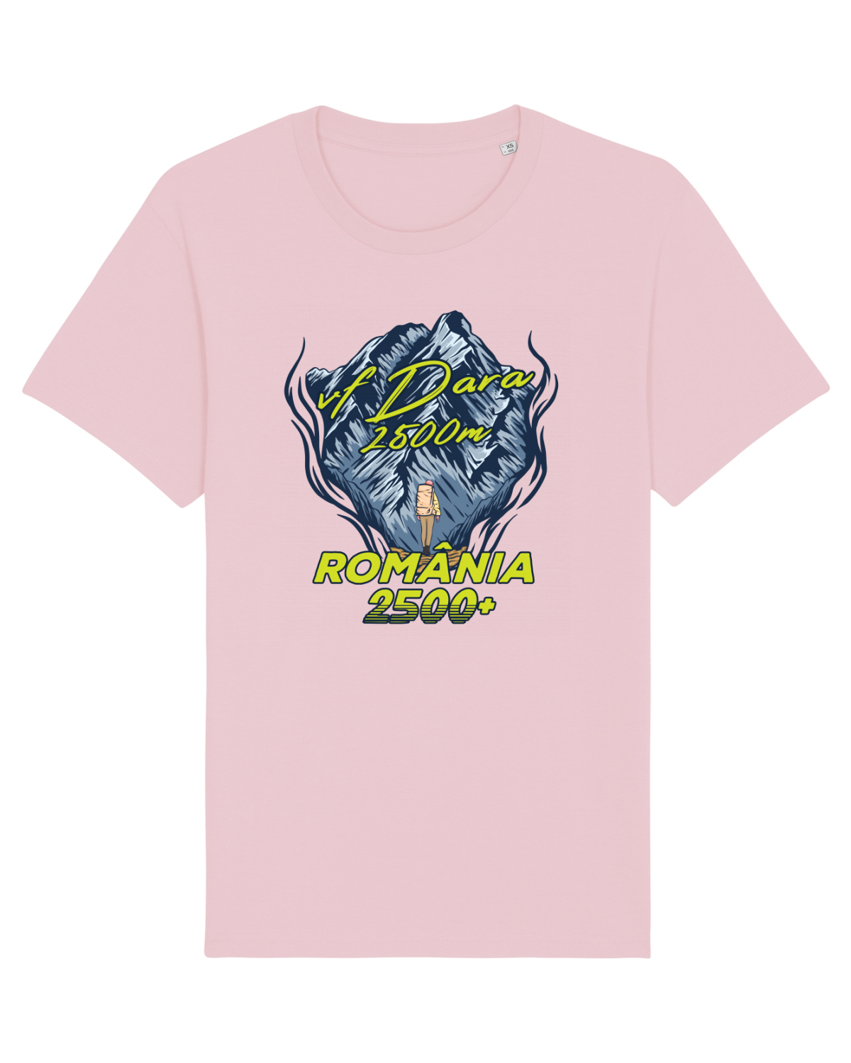 Tricou mânecă scurtă Unisex Rocker Cotton Pink