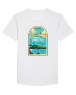 Navagio Beach Greece Tricou mânecă scurtă guler larg Bărbat Skater