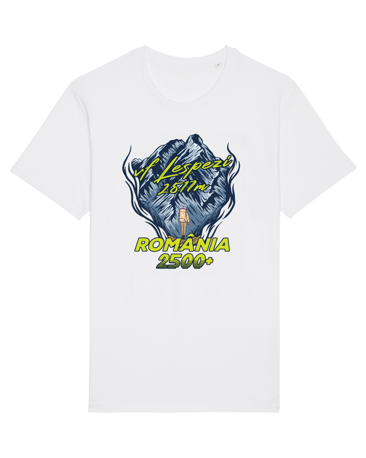 Tricou mânecă scurtă Unisex Rocker White