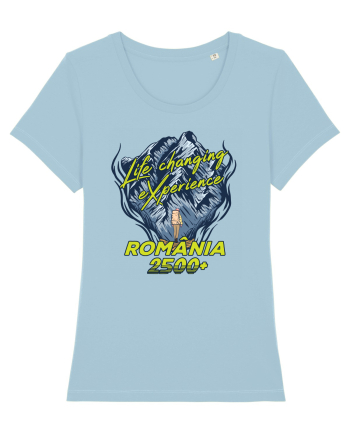 Pentru montaniarzi - Man vs mountain - Life changing experience Sky Blue