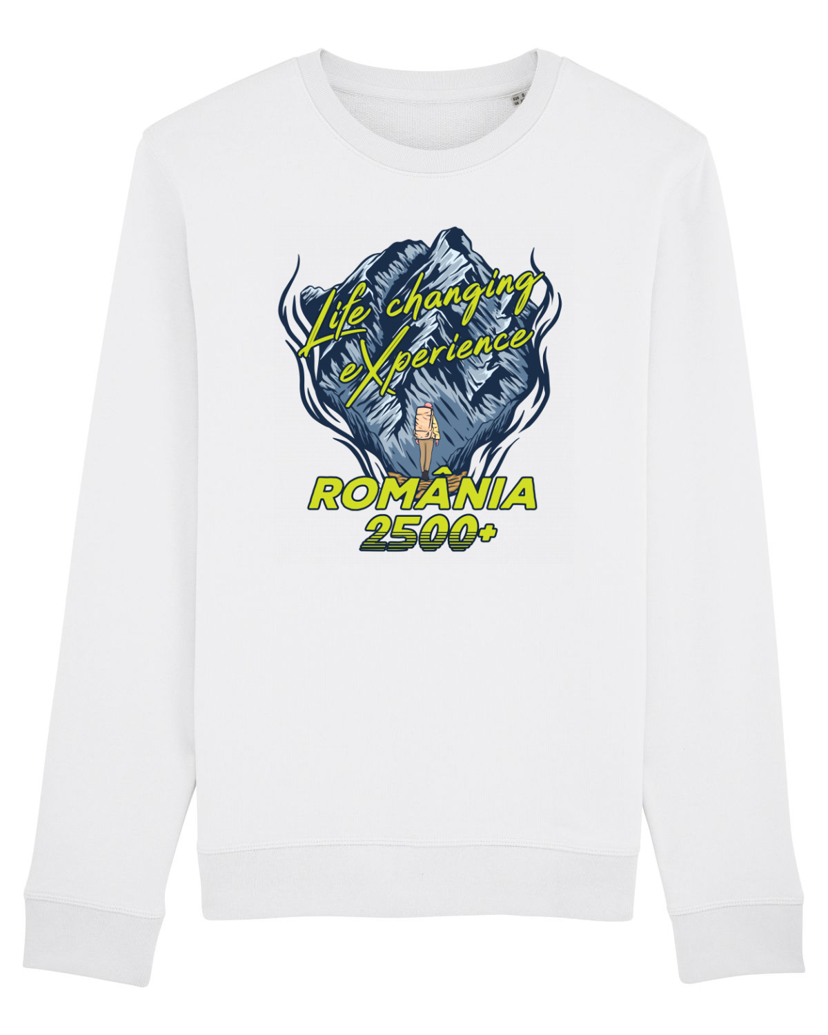 Bluză mânecă lungă Unisex Rise White