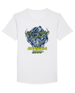 Pentru montaniarzi - Man vs mountain - Parângul Mare Tricou mânecă scurtă guler larg Bărbat Skater