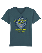 Pentru montaniarzi - Man vs mountain - Peleaga Tricou mânecă scurtă guler V Bărbat Presenter
