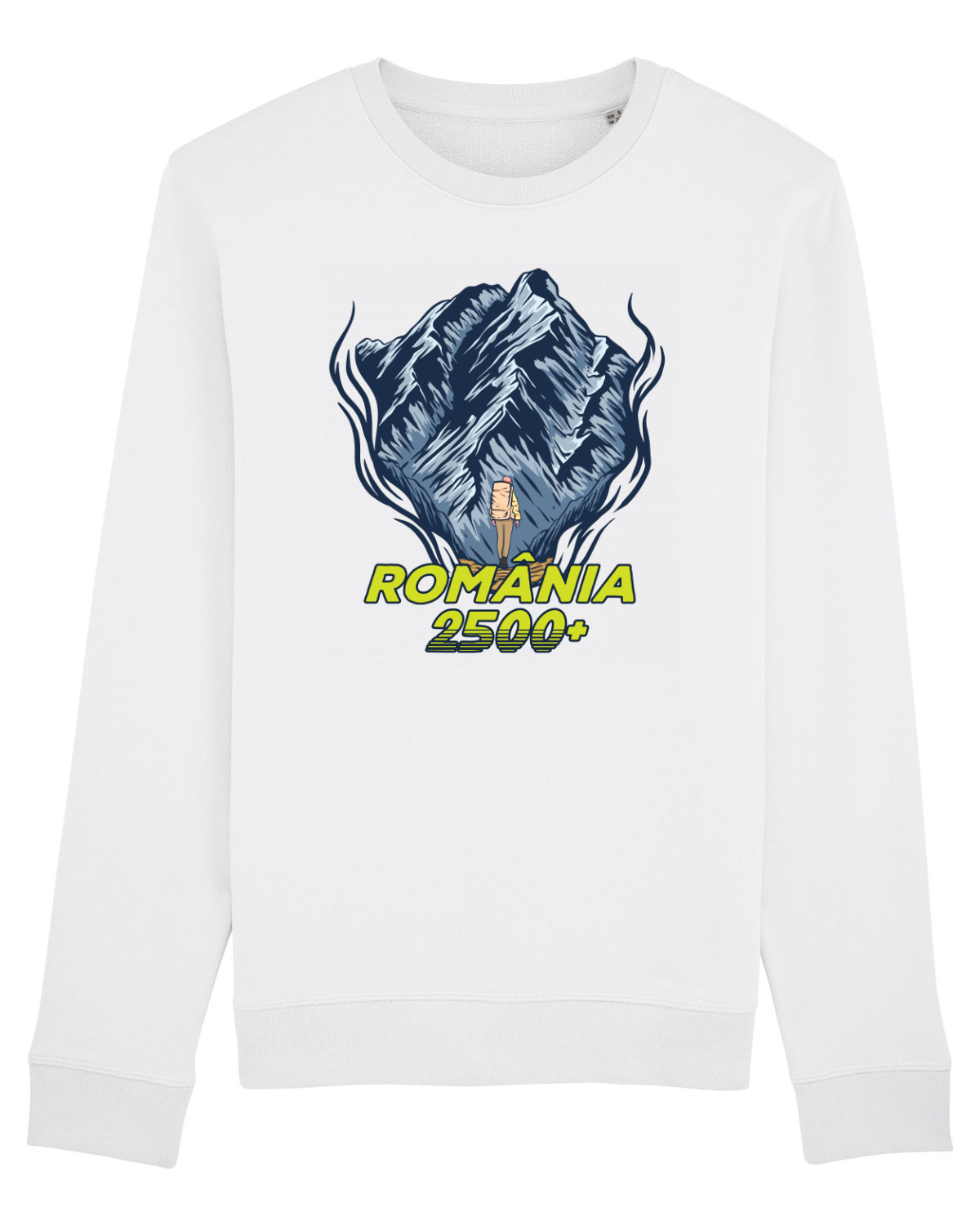 Bluză mânecă lungă Unisex Rise White