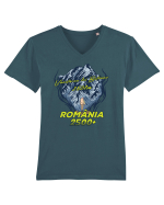 Pentru montaniarzi - Man vs mountain - Vânătarea lui Buteanu Tricou mânecă scurtă guler V Bărbat Presenter