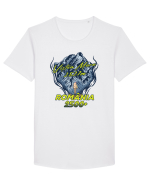 Pentru montaniarzi - Man vs mountain - Viștea Mare Tricou mânecă scurtă guler larg Bărbat Skater
