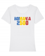 Pentru montaniarzi - Romania 2500 Tricou mânecă scurtă guler larg fitted Damă Expresser