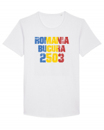 Pentru montaniarzi - Romania 2500 - Bucura Tricou mânecă scurtă guler larg Bărbat Skater