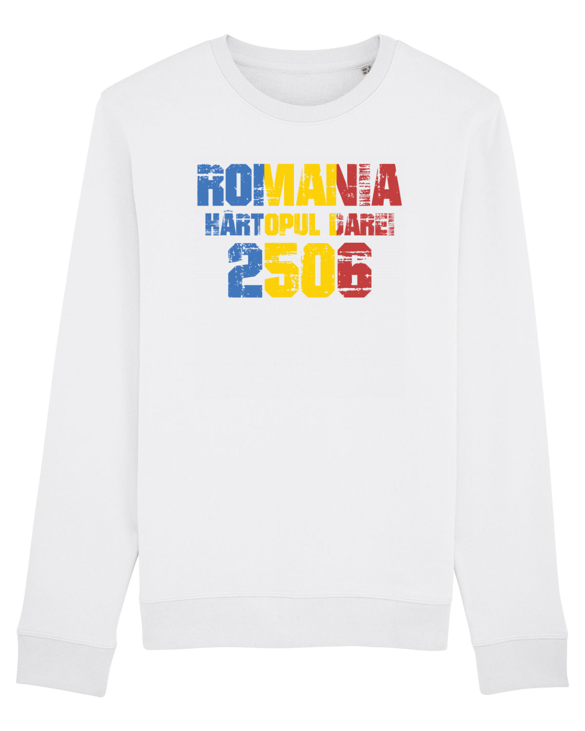 Bluză mânecă lungă Unisex Rise White