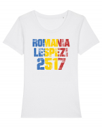Pentru montaniarzi - Romania 2500 - Lespezi Tricou mânecă scurtă guler larg fitted Damă Expresser