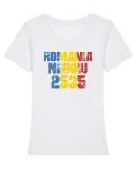 Pentru montaniarzi - Romania 2500 - Negoiu Tricou mânecă scurtă guler larg fitted Damă Expresser