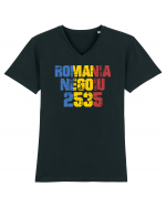 Pentru montaniarzi - Romania 2500 - Negoiu Tricou mânecă scurtă guler V Bărbat Presenter