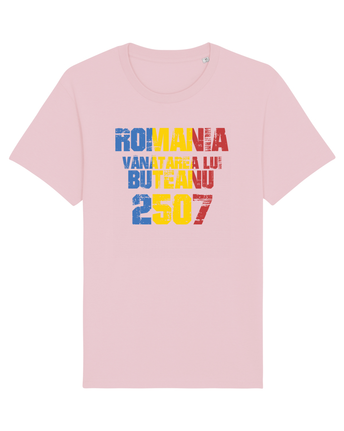 Tricou mânecă scurtă Unisex Rocker Cotton Pink