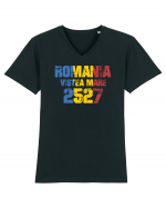 Pentru montaniarzi - Romania 2500 - Viștea Mare Tricou mânecă scurtă guler V Bărbat Presenter