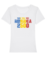 Pentru montaniarzi - Romania 2500 - Veni vidi vici Tricou mânecă scurtă guler larg fitted Damă Expresser