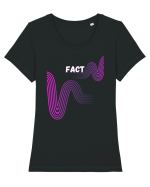 fact 364 Tricou mânecă scurtă guler larg fitted Damă Expresser
