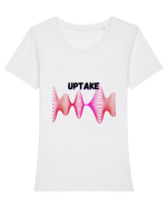 UPTAKE Tricou mânecă scurtă guler larg fitted Damă Expresser