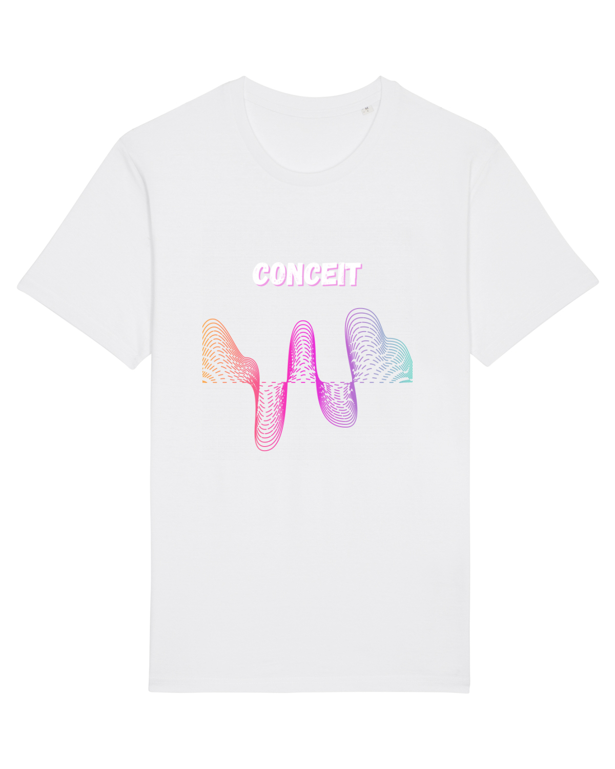 Tricou mânecă scurtă Unisex Rocker White