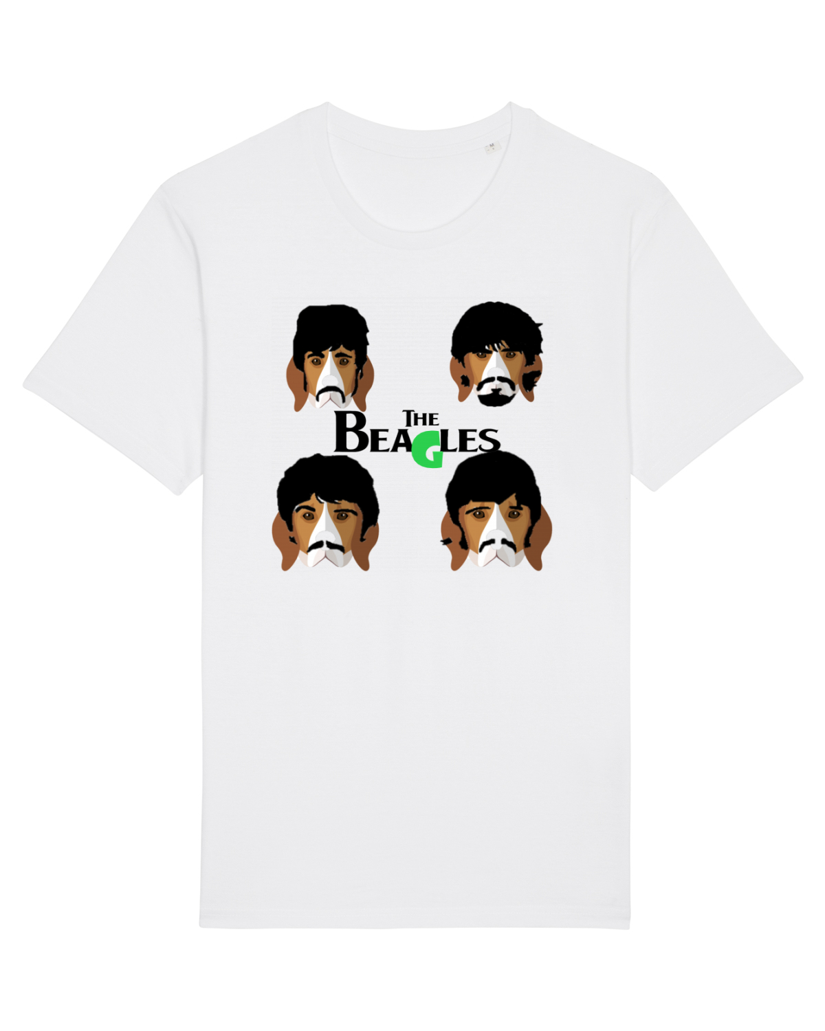 Tricou mânecă scurtă Unisex Rocker White