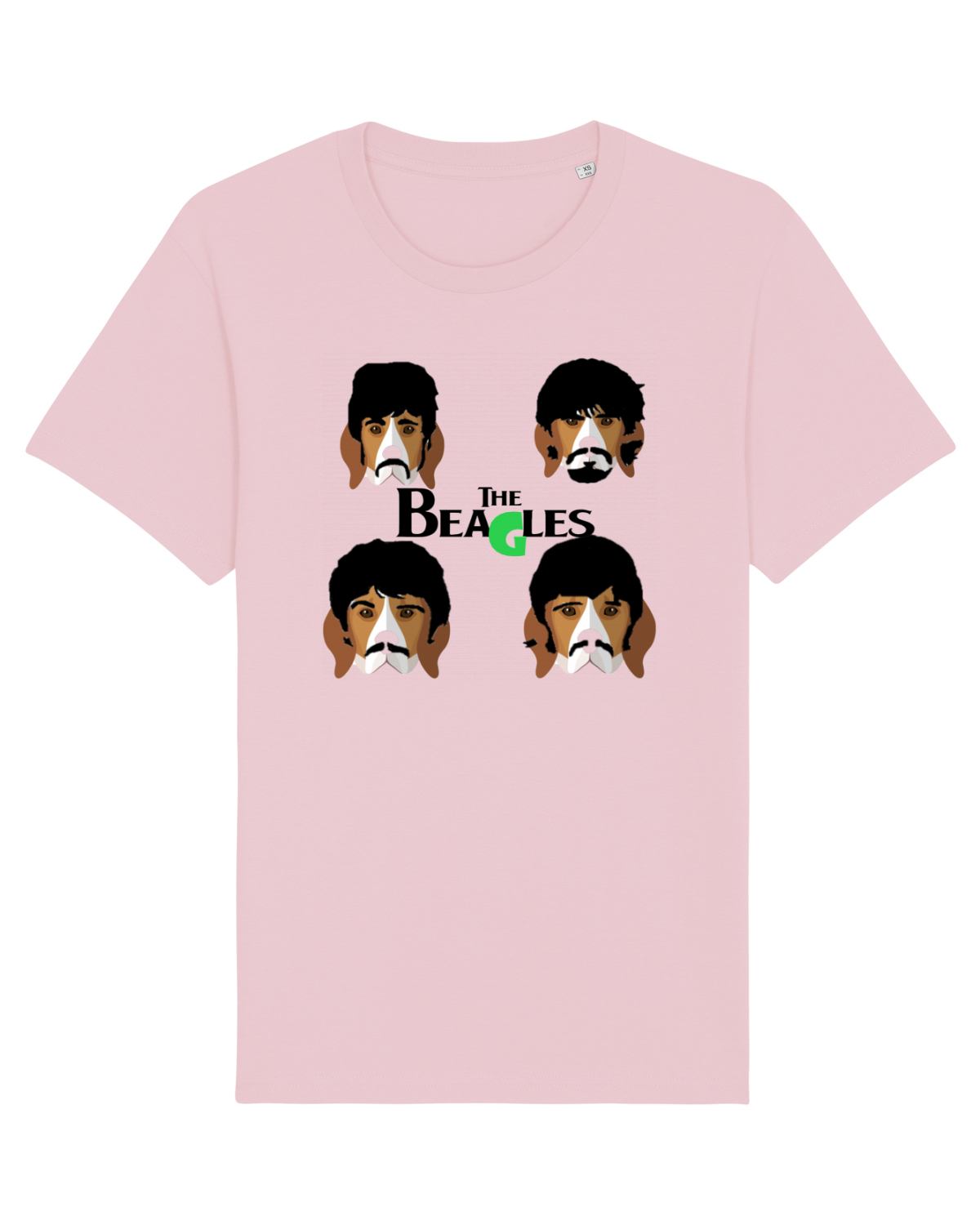 Tricou mânecă scurtă Unisex Rocker Cotton Pink