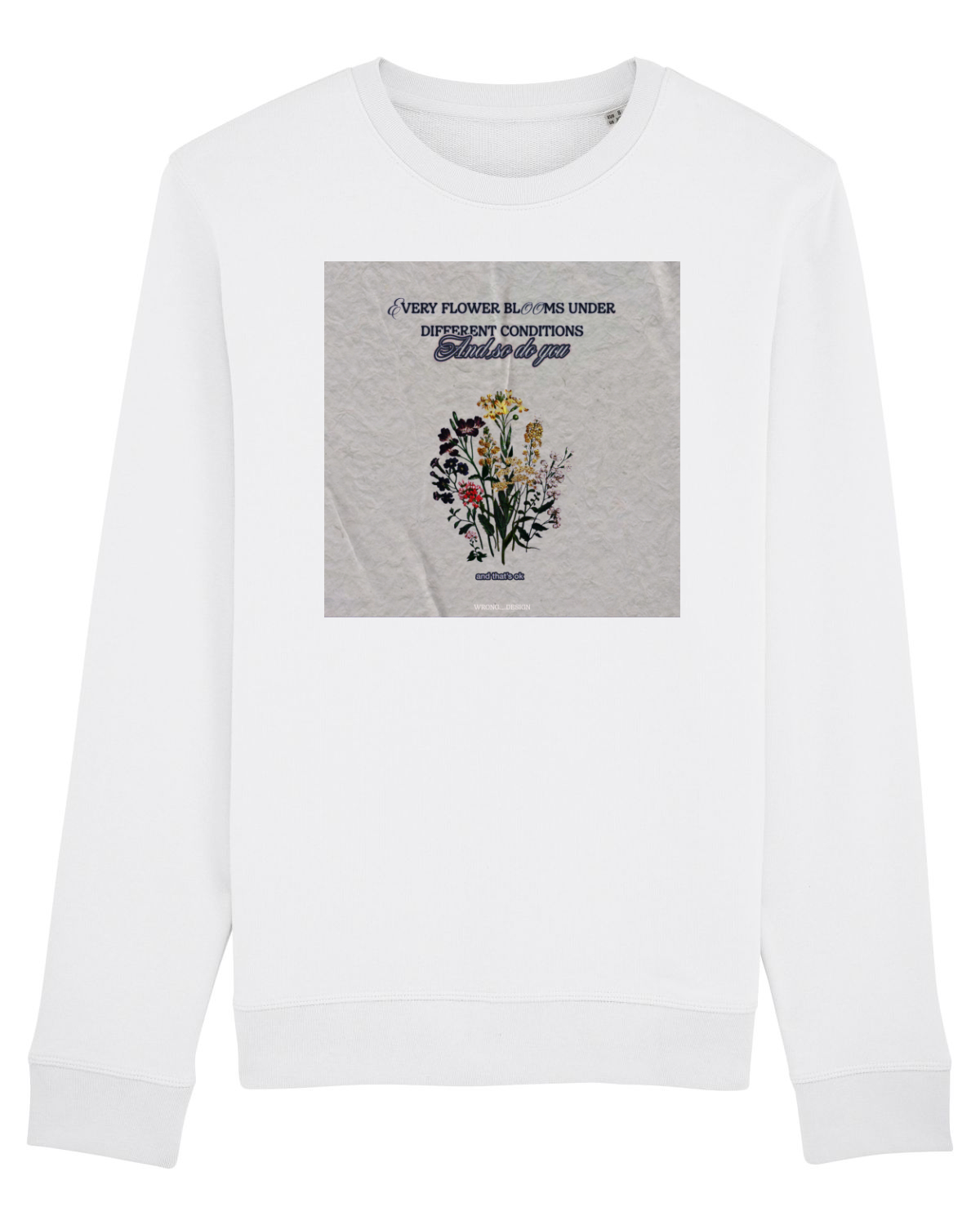 Bluză mânecă lungă Unisex Rise White