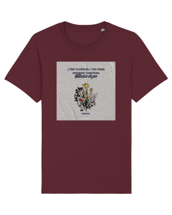 Every flower blooms under different conditions Burgundy