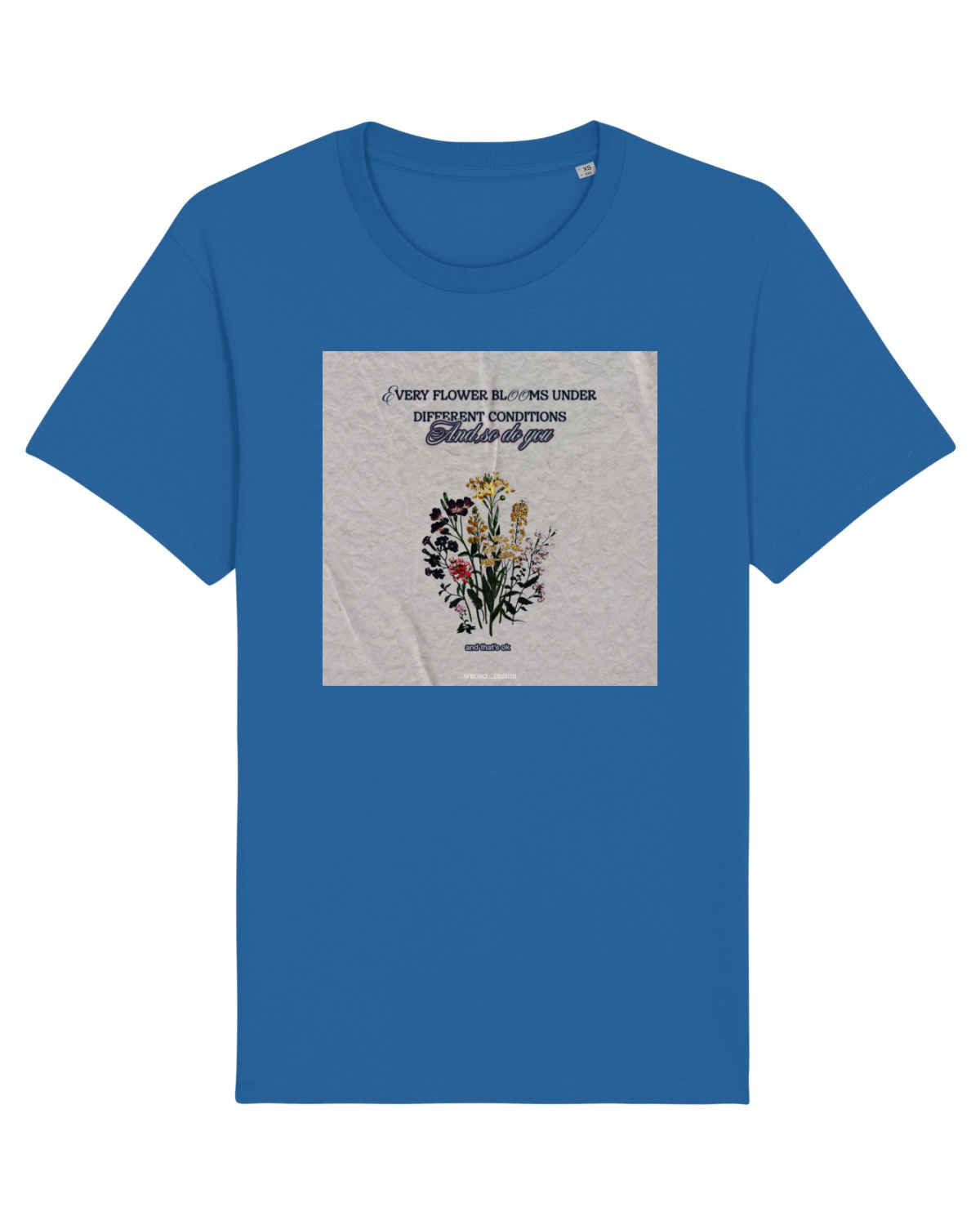 Tricou mânecă scurtă Unisex Rocker Royal Blue