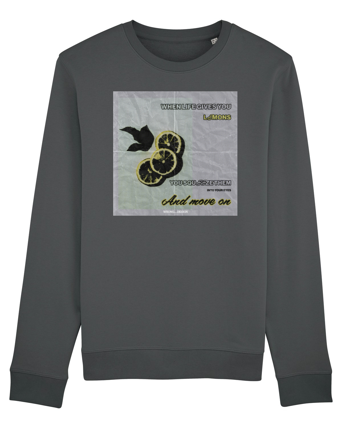 Bluză mânecă lungă Unisex Rise Anthracite
