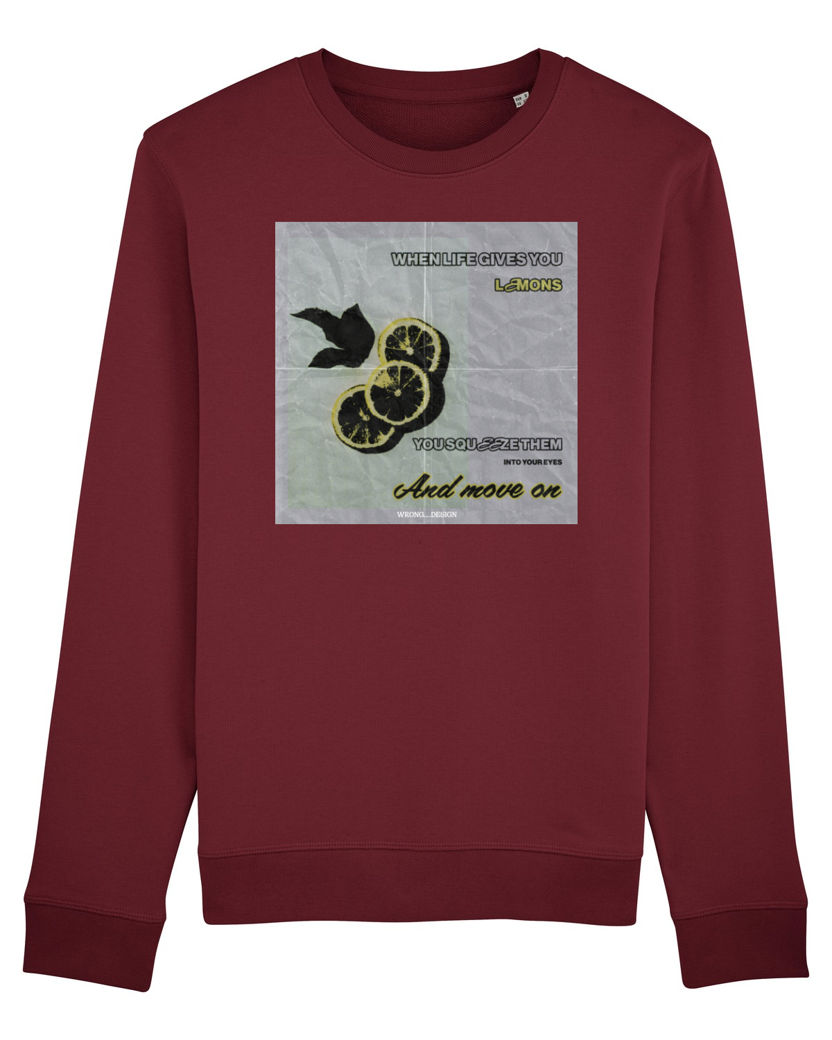Bluză mânecă lungă Unisex Rise Burgundy