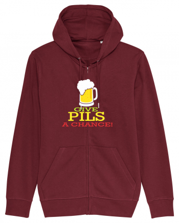 Give pils a chance Burgundy