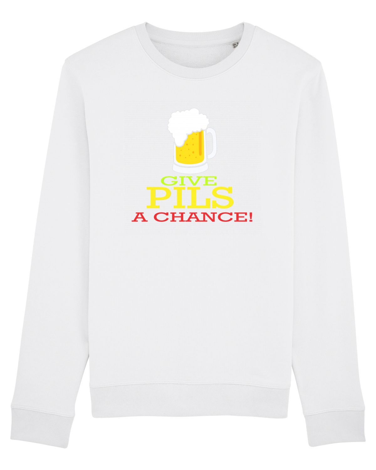 Bluză mânecă lungă Unisex Rise White