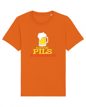 Give pils a chance Bright Orange