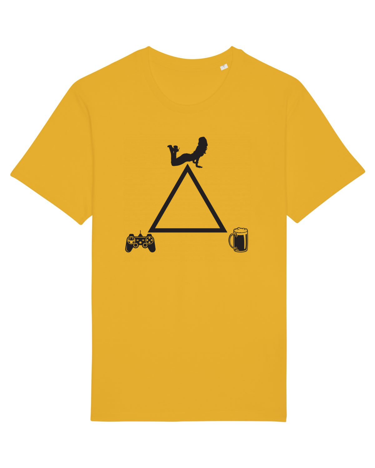 Tricou mânecă scurtă Unisex Rocker Spectra Yellow