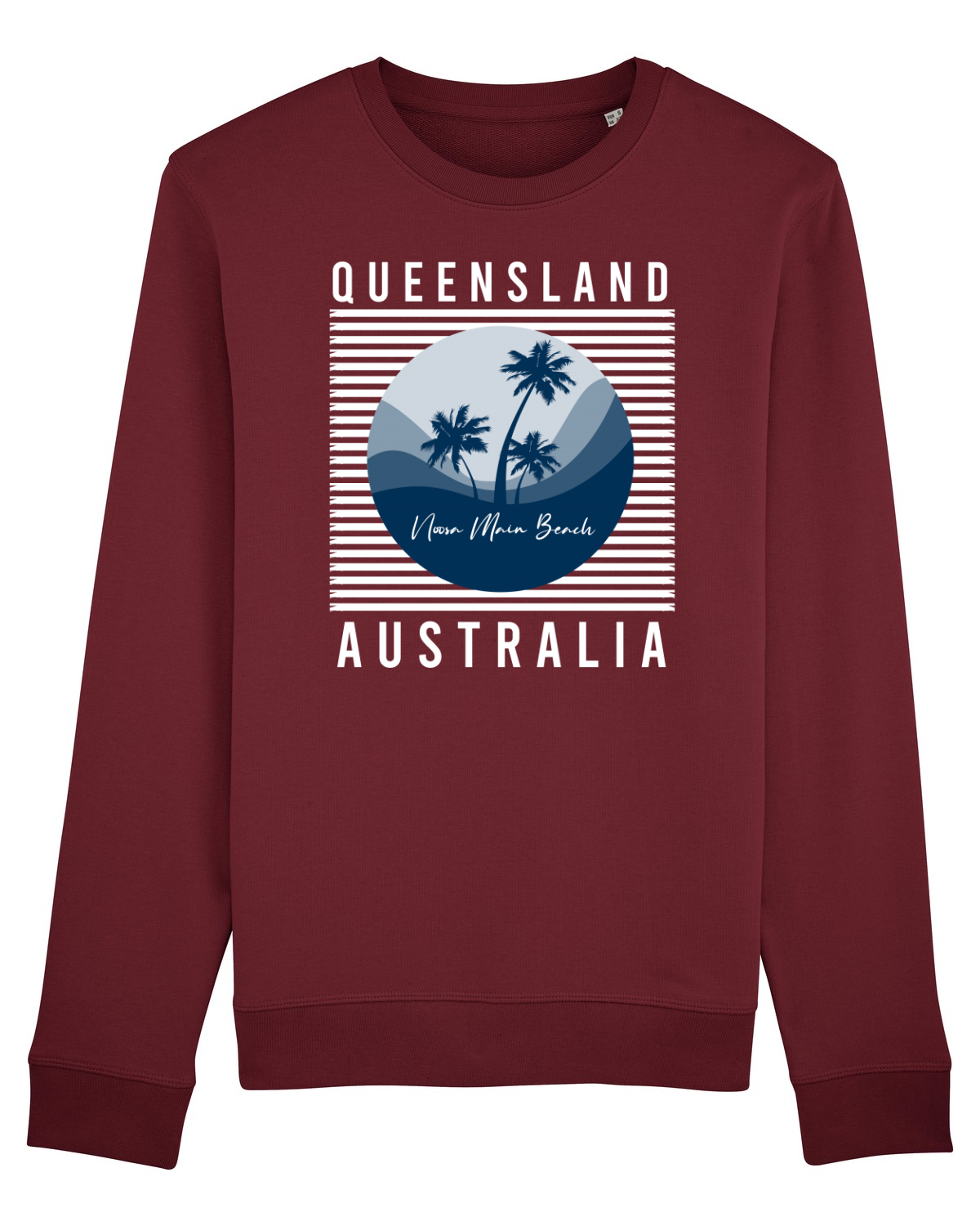 Bluză mânecă lungă Unisex Rise Burgundy
