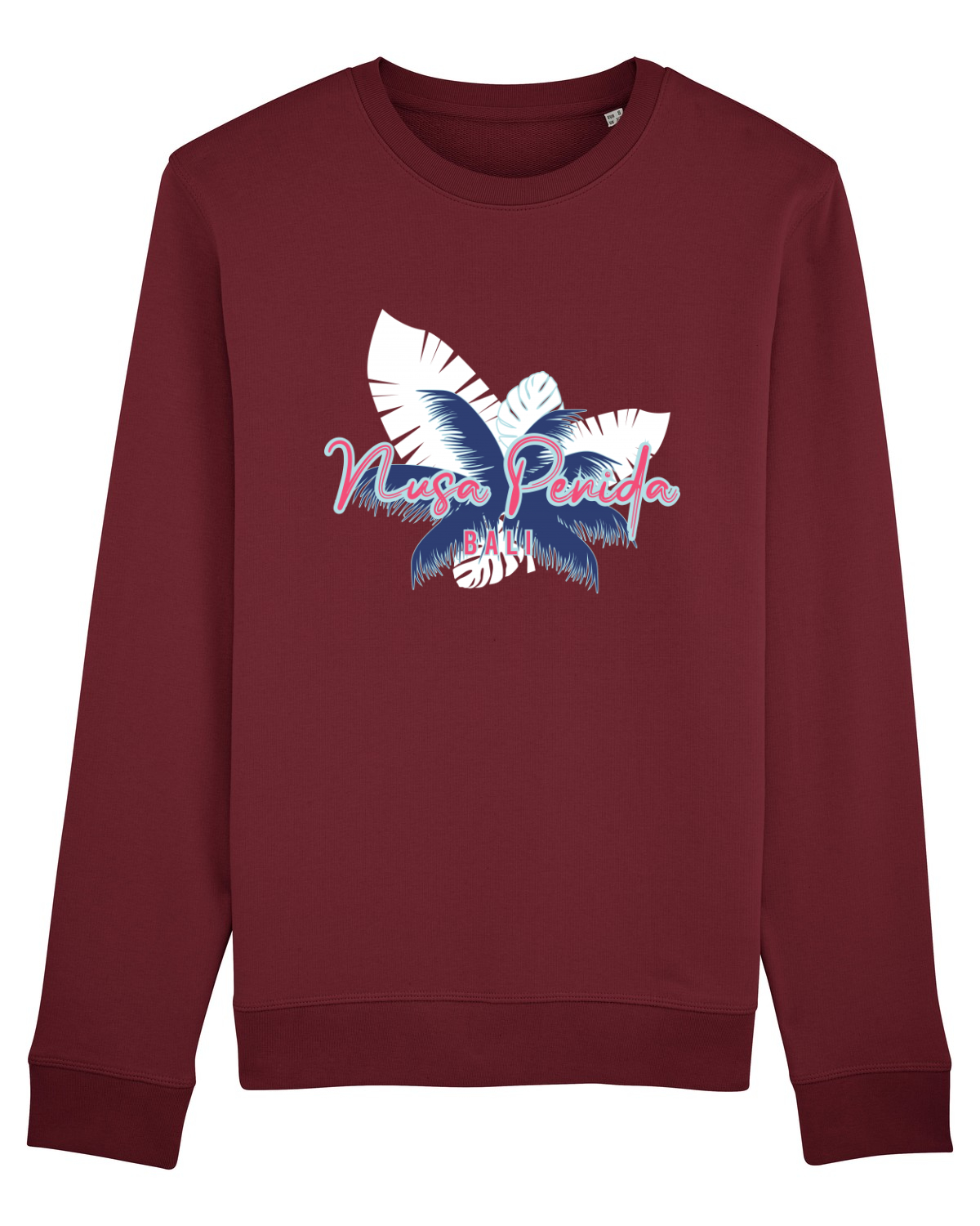 Bluză mânecă lungă Unisex Rise Burgundy